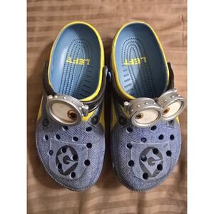 Crocs x Despicable Me Minions Classic Clogs Blue/Yellow Size M5/W7 VGUC